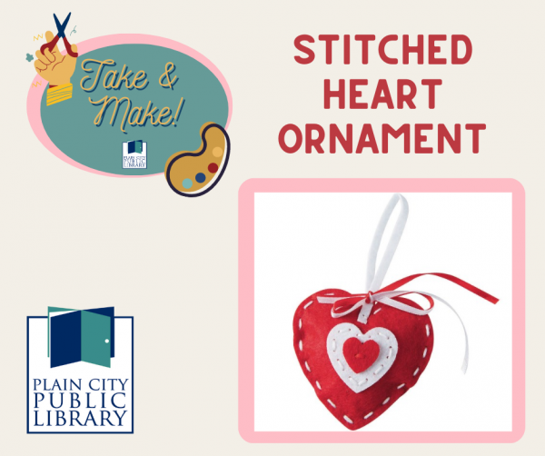 Image for event: Take &amp; Make: Stitched Heart Ornament