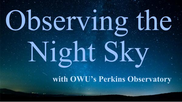 Image for event: Observing the Night Sky